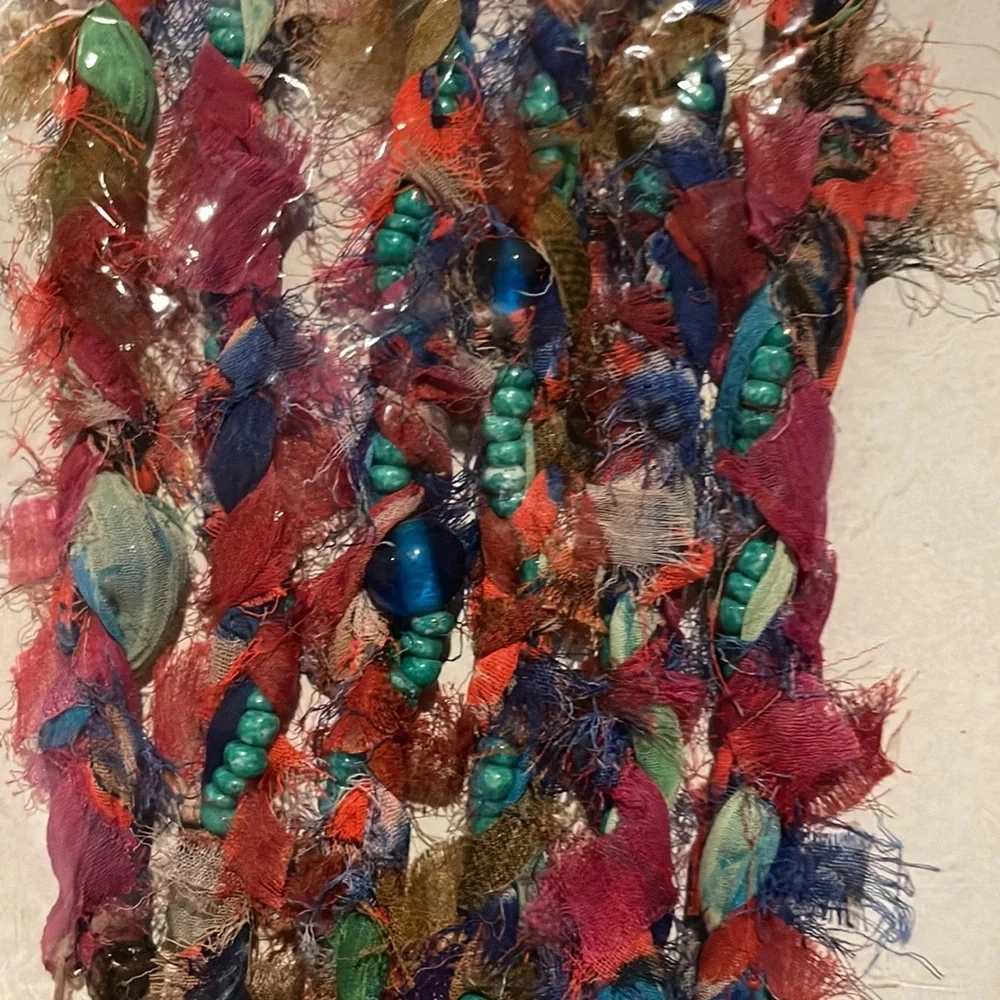 Set of 4/ 6 Foot Anthropologie tucked and trimmed Garland